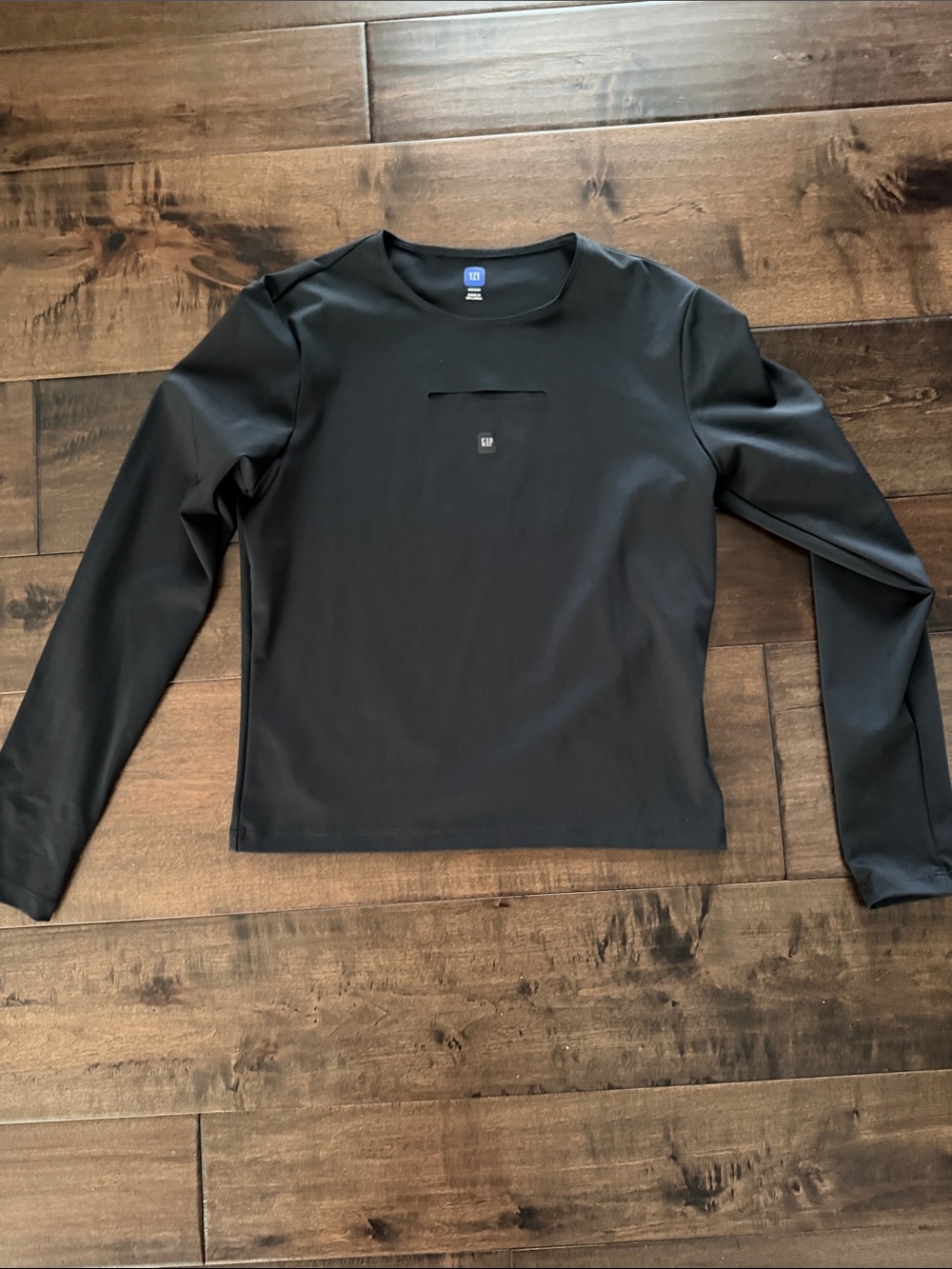 YZY GAP Black Long Sleeve Performance Tee